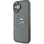 Karl Lagerfeld IML K&CH Heads Metal Frame kryt s MagSafe pro iPhone 16 - šedý