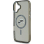Karl Lagerfeld IML K&CH Heads Metal Frame kryt s MagSafe pro iPhone 16 - šedý