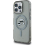 Karl Lagerfeld IML K&CH Heads Metal Frame kryt s MagSafe pro iPhone 16 Pro Max - šedý