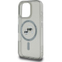 Karl Lagerfeld IML K&CH Heads Metal Frame kryt s MagSafe pro iPhone 16 Pro Max - šedý