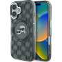 Karl Lagerfeld IML Monogram K&CH Heads kryt s MagSafe pro iPhone 16 - černý