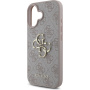 Guess 4G Metal Logo kryt pro iPhone 16 Plus - růžový