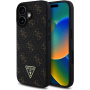 Guess 4G Triangle Metal Logo kryt pro iPhone 16 - černý