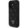 Guess 4G Triangle Metal Logo kryt pro iPhone 16 - černý