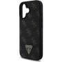 Guess 4G Triangle Metal Logo kryt pro iPhone 16 - černý