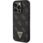 Guess 4G Triangle Metal Logo kryt pro iPhone 16 Pro - černý