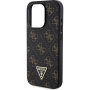 Guess 4G Triangle Metal Logo kryt pro iPhone 16 Pro - černý