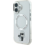 Karl Lagerfeld IML Karl and Choupette kryt s MagSafe pro iPhone 16 Plus - čirý