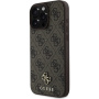 Guess 4G Small Metal Logo kryt s MagSafe pro iPhone 16 Pro Max - hnědý