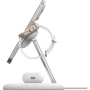 BELKIN Boost Charge Pro Qi2 3v1 magnetický bezdrátový stojánek pro iPhone / Apple Watch / AirPods - 15W - bílý
