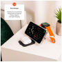 FIXED MagFlex Alu 3v1 bezdrátová nabíječka s výklopným stojánkem pro iPhone / Apple Watch / AirPods - 15W - černá