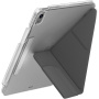UNIQ Camden Click pouzdro s origami stojánkem a prostorem na Apple Pencil pro iPad Air 13" (2024-2026) - šedé