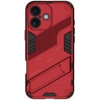 Odolný ochranný kryt se stojánkem pro iPhone 16 - červený