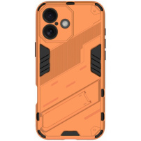 Odolný ochranný kryt se stojánkem pro iPhone 16 - oranžový