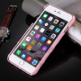 Plyšový ochranný kryt / obal s čepicí pro Apple iPhone 6S / 6 - růžový