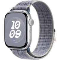 Originální Apple provlékací sportovní řemínek Nike pro Apple Watch 42mm / 41mm / 40mm / 38mm - šedomodrý