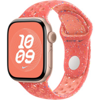 Originální Apple sportovní řemínek Nike pro Apple Watch 42mm / 41mm / 40mm / 38mm - S/M - žhavě oranžový