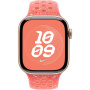 Originální Apple sportovní řemínek Nike pro Apple Watch 42mm / 41mm / 40mm / 38mm - S/M - žhavě oranžový