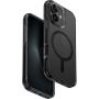 UNIQ Combat MagClick kryt s barevným rámečkem a MagSafe pro iPhone 16 - černý
