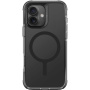 UNIQ Combat MagClick kryt s barevným rámečkem a MagSafe pro iPhone 16 - černý