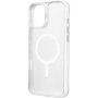 UNIQ LifePro Xtreme MagClick třpytivý kryt s MagSafe pro iPhone 16 Pro - stříbrný