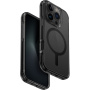 UNIQ Combat MagClick kryt s barevným rámečkem a MagSafe pro iPhone 16 Pro - černý