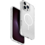 UNIQ LifePro Xtreme MagClick třpytivý kryt s MagSafe pro iPhone 16 Pro Max - stříbrný