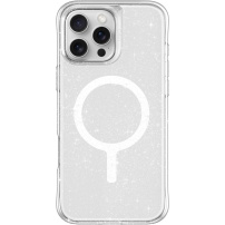 UNIQ LifePro Xtreme MagClick třpytivý kryt s MagSafe pro iPhone 16 Pro Max - stříbrný
