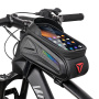 Wheel up Bike Bag voděodolná brašna na kolo s prostorem pro iPhone - černá 