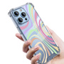 Kryt se vzorem abstraktních vln a zesílenými rohy pro iPhone 16 Pro Max - hnědý