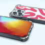 Kryt se vzorem abstraktních vln a zesílenými rohy pro iPhone 16 Pro - modrý