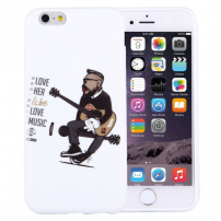 Plastový ochranný kryt / obal pro Apple iPhone 6S / 6 - kytarista