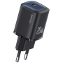 USAMS CC248 rychlonabíjecí adaptér s portem USB-C - 20W - černý