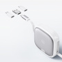 USAMS US-SJ650 sada s výsuvnými kabely USB-C, redukcemi a jehlou - fialová