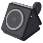 W-126 3v1 skládací bezdrátová nabíječka pro iPhone / Apple Watch / AirPods - 15W - černá