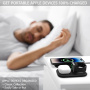 F20P 3v1 bezdrátová nabíječka pro iPhone / Apple Watch / AirPods - 15W - černá