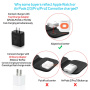 F20P 3v1 bezdrátová nabíječka pro iPhone / Apple Watch / AirPods - 15W - černá