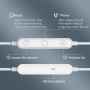 ME541 sluchátka s konektorem USB-C - bílá