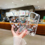 Třpytivý transparentní kryt pro iPhone 16 Pro - rozkvetlá louka