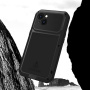 LOVE MEI extra odolné pouzdro proti nárazu, vodě a prachu pro iPhone 15 - černé