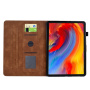 Pouzdro s prostorem na karty a motivem květin pro iPad 9,7" (2017/2018) / Air 1 / 2 / Pro 9,7" - hnědé