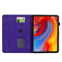 Pouzdro s prostorem na karty a motivem květin pro iPad 10,2" (2019-2021) / Air 3 (2019) / Pro 10,5" - fialové