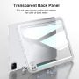 Lesklý transparentní kryt pro iPad 10,2" (2019-2021) - fialový