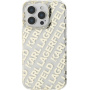 Karl Lagerfeld IML Electroplated Repeated Logo kryt pro iPhone 16 Pro - zlatý
