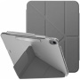 UNIQ Camden Click pouzdro s origami stojánkem a prostorem na Apple Pencil pro iPad Air 13" (2024-2026) - šedé