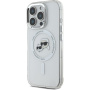 Karl Lagerfeld IML K&CH Heads Metal Frame kryt s MagSafe pro iPhone 16 Pro Max - čirý