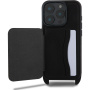 Karl Lagerfeld Saffiano Crossbody Karl and Choupette kryt s nastavitelným popruhem pro iPhone 16 Pro - černý