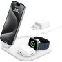 BELKIN Boost Charge 3v1 skládací magnetický bezdrátový stojánek pro iPhone / Apple Watch / AirPods - 15W - bílý