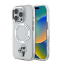 Karl Lagerfeld IML Karl and Choupette kryt s MagSafe pro iPhone 16 Pro Max - čirý