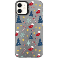 Ochranný kryt s vánočním motivem pro iPhone 11 - šedý